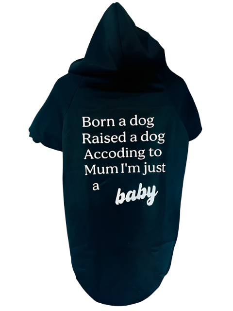 Just a Baby Cosy Fleece Dog Hoodie