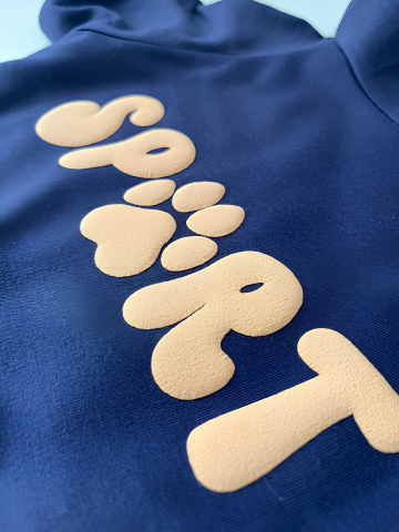 SP🐾RT Furbaby Puff Vinyl Hoodie Navy