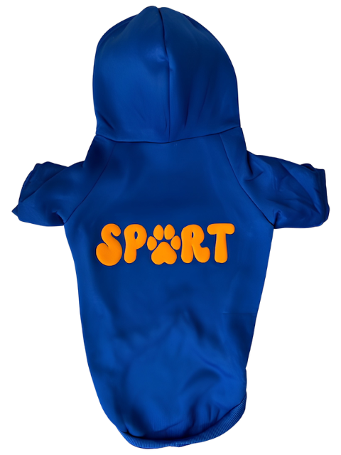 SP🐾RT Furbaby Puff Vinyl Hoodie Royal Blue