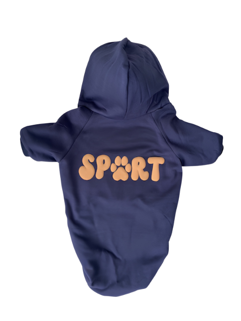 SP🐾RT Furbaby Puff Vinyl Hoodie Navy